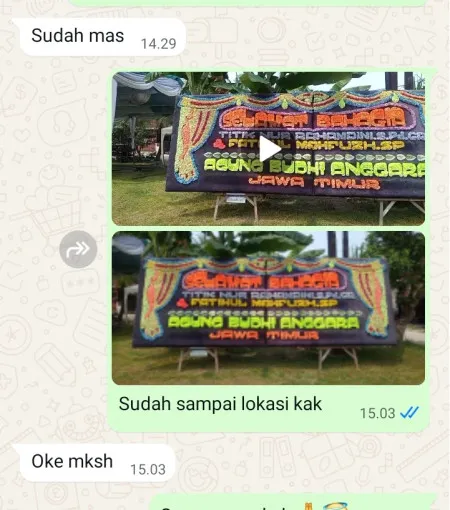 Pengiriman Papan Bunga Nglongsor Tugu